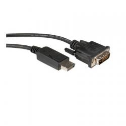 Кабел/адаптер Cable DP M - DVI M, 2m, Roline 11.04.5610