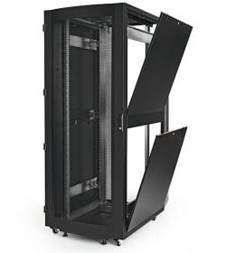 Шкаф за техника - Rack Сървърен шкаф 600x1000 мм, черен, 80% перфорация, 42U