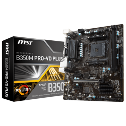 MSI-Main-Board-Desktop-B350-SAM4-2xDDR4-PCI-Ex16-2xPCI-Ex1-mATX-Retail