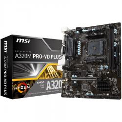 MSI-A320M-PRO-VD-PLUS-AM4-AMD-A320-SATA-6Gb-s-USB-3.1-Micro-ATX-AMD-Motherboard