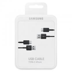 Принадлежност за смартфон Samsung Cable USB-C to USB 2.0, 1.5m, 2pcs , Black