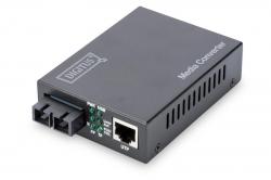 Медия конвертор DIGITUS Media Конвертор, Multimode 10-100Base-TX to 100Base-FX, Incl. PSU SC connector, Up to 2km