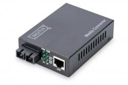 Mediq-konvertor-DIGITUS-Professional-Singlemode-10-100Base-TX-to-100Base-FX-Incl.-PSU-SC-connector-Up-to-20km