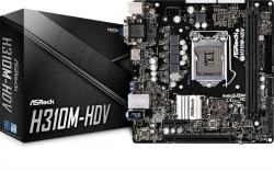 ASROCK-H310M-HDV-S1151-2xDDR4-1xPCIe-x16-1xPCI-Ex1-4-SATA3-mATX-retail