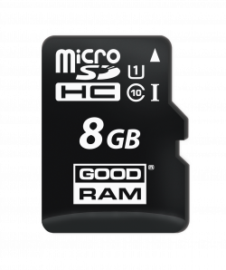 SD/флаш карта GOODRAM M1A0-0080R11 :: 8 GB MicroSD HC карта, Class 10, UHS-1