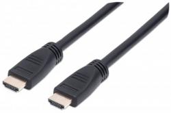 Кабел/адаптер MANHATTAN 353960 :: HDMI кабел с Ethernet за монтаж в стена, CL3,3D, 4K, M-M, 8.0 m