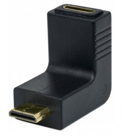 Кабел/адаптер MANHATTAN 353458 :: Адаптер mini HDMI C-F към mini HDMI C-M, 90° извит