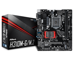 ASROCK-Main-Board-Desktop-H310-S1151-2xDDR4-1xPCIe-x16-2xPCI-Ex1-4-SATA3-