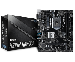 ASROCK-Main-Board-Desktop-H310-S1151-2xDDR4-1xPCIe-x16-2xPCI-Ex1-4-SATA3-