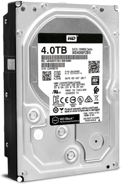 Хард диск / SSD HDD Desktop Western Digital Black (3.5'', 4TB, 256MB, 7200 RPM, SATA 6 Gb-s)