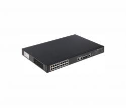 Комутатор/Суич Dahua PFS4218-16ET-190, 16FE PoE+2GE SFP(combo), Hi-PoE, Web, 190W