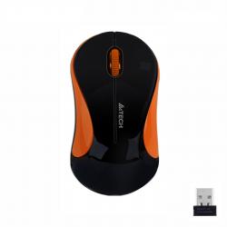 Мишка Оптична мишка A4tech G3-270N-3 V-Track, USB, Черен-Оранжев