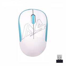 Мишка Оптична мишка A4tech G3-300N V-Track, USB, Бял-Син