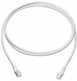 Медна пач корда Пач кабел Cat.6, U/UTP, LSZH, бял цвят, 3м.