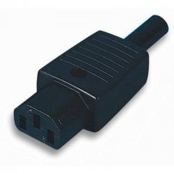 Конектор за захранващ кабел VDE C13, женски