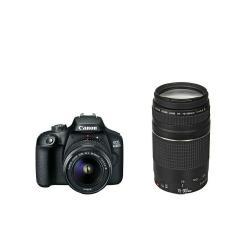 Фотоапарат Canon EOS 4000D, black + EF-s 18-55 mm DC III + EF 75-300 mm f-4.0-5.6 III