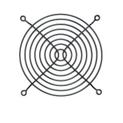 Продукт Evercool предпазител за вентилатор Fan Grill Metal - 120mm Black