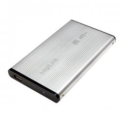 Кутия/Чекмедже за HDD Ext case U2.0-to-SATA2.5", UA0041A, Silver, LogiLink