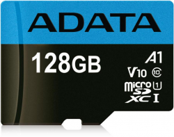 SD/флаш карта Adata Premier, micro SDXC, 128GB, включен SD адаптер в комплекта