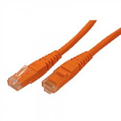 Медна пач корда ROLINE 21.15.1537 :: UTP Patch кабел, Cat.6, 1.0 м, оранжев, AWG26