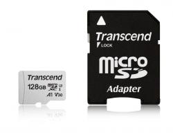 SD/флаш карта Transcend 128GB microSD w- adapter UHS-I U3 A1