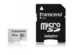 Transcend 16GB microSD w- adapter UHS-I U1