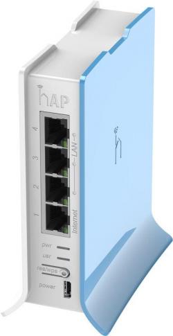 Безжично у-во Access Point MikroTik hAP lite RB941-2nD-TC, 32MB RAM, 4xLAN, built-in 2.4Ghz