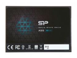 Хард диск / SSD Silicon Power Ace A55, 512GB SSD, SATAIII, 3D NAND, 7 мм 2.5''