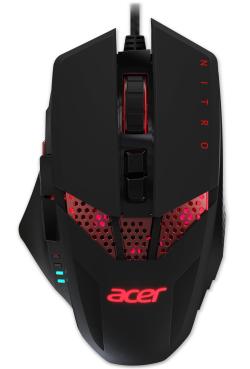 Мишка Acer Nitro Gaming Mouse Retail Pack, up to 4000 DPI, 6-level DPI Switch, 4 x 5g weights to customize, Burst Fire button