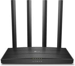 Безжичен рутер TP-LINK Archer C6, AC1200, 5x GbE, 4x антени, MU-MIMO, VPN server
