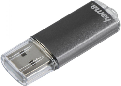 USB флаш памет HAMA Laeta, 16GB, USB 2.0, 10 MB-s, Сив