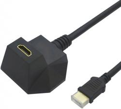 Кабел/адаптер Cable HDMI M-F, v1.4, 5m, angled, Value 11.99.5515