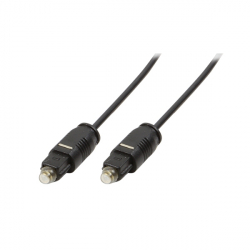 Кабел/адаптер Оптичен кабел LogiLink CA1007, Toslink, 1.5m, Черен