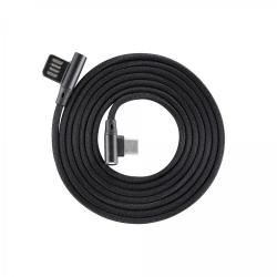 Кабел/адаптер SBOX USB-C-90-B :: USB кабел, Type A - Type C, 90°, M-M, черен, 1.5 м