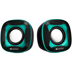 CANYON-CNS-CSP202-USB-2.0-Speaker-black+light-blue-7472C-2*3W-4-Ohm-1.2m-cable