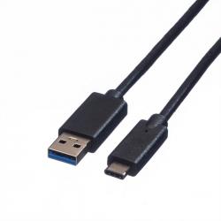 Кабел/адаптер Cable USB3.1 A-C, M-M, 0.5m, Roline 11.02.9010