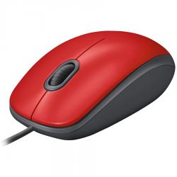 Мишка LOGITECH M110 Corded Mouse - SILENT - RED - USB