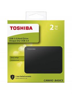 Хард диск / SSD Toshiba Canvio Basics, 2TB, 2.5" HDD, USB 3.0