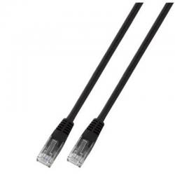 Медна пач корда Мрежова пач корда U-UTP, Cat.5e, PVC, CCA, черна : Дължина на кабела - 0.5 м