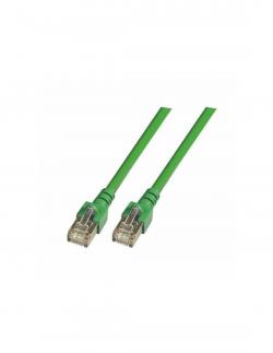 Медна пач корда RJ45 Пач кабел SF/UTP, Cat. 5e, PVC, CCA, зелен, 1м.