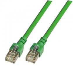 Медна пач корда RJ45 Пач кабел SF/UTP, Cat. 5e, PVC, CCA, зелен, 1.5м.