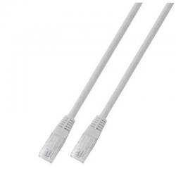 Медна пач корда Пач корда категория 5е U-UTP, Cat.5e, PVC, бяла : Дължина на кабела - 1м