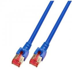 Категория 6 синя екранирана пачкорда S-FTP, LSZH : Дължина - 0.5 м