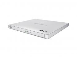 Оптично устройство Външно USB DVD записващо устройство LG GP57EW40, USB 2.0, Бял
