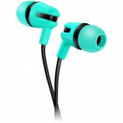Слушалки CANYON CNS-CEP4G, Stereo earphone with microphone, 1.2m flat cable, green