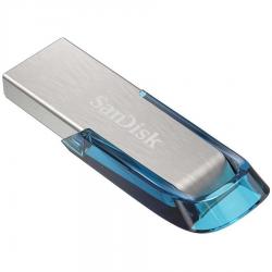 SanDisk Ultra Flair 64GB, USB 3.0, 150MB-s read - Tropical Blue