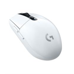 Мишка Logitech G305, Lightsync RGB, Безжична, 12000 dpi, 6 бутона, Бял
