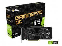 Видеокарта PALIT GeForce RTX 2060 nVidia, Gaming Pro OC 6GB GDDR6, 192bit , DVI, HDMI, DP