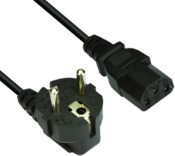 Кабел/адаптер VCom захранващ кабел Power Cord Computer schuko 220V 5m - CE021-5m-0.75mm