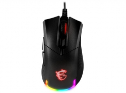 Мишка MSI Clutch GM50, геймърска, с кабел, 6 бутона, 7200 dpi, оптична, черен цвят